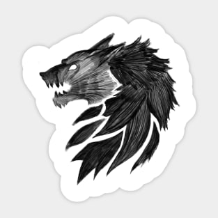 The Fenris WOLF of the old world (dark) Sticker